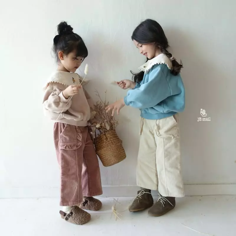 JM Snail - Korean Children Fashion - #prettylittlegirls - Pocket Frill Pants - 6