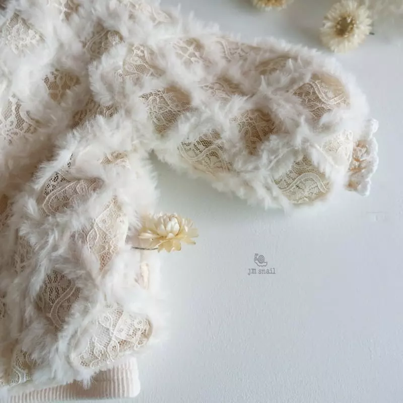 JM Snail - Korean Children Fashion - #prettylittlegirls - Lace Mink Jacket - 8
