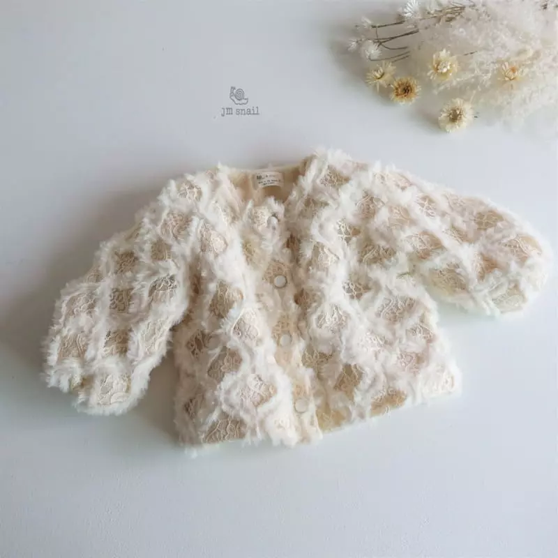 JM Snail - Korean Children Fashion - #todddlerfashion - Lace Mink Jacket - 9
