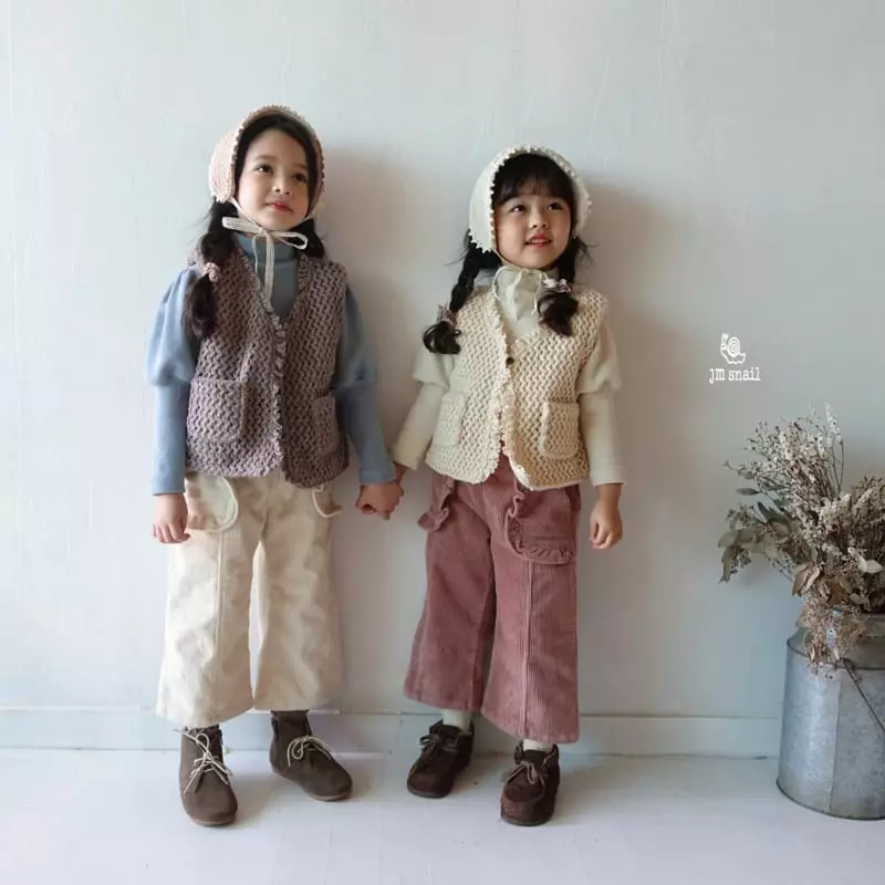 JM Snail - Korean Children Fashion - #toddlerclothing - Chsi Knit Vest