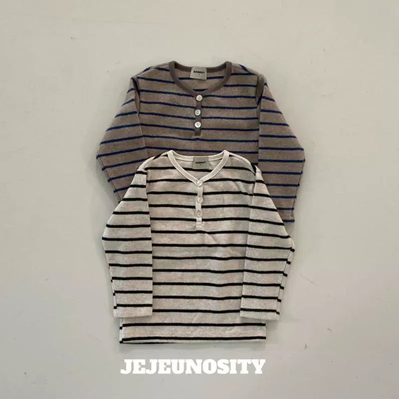 Jejeunosity - Korean Children Fashion - #prettylittlegirls - Clover Button Tee