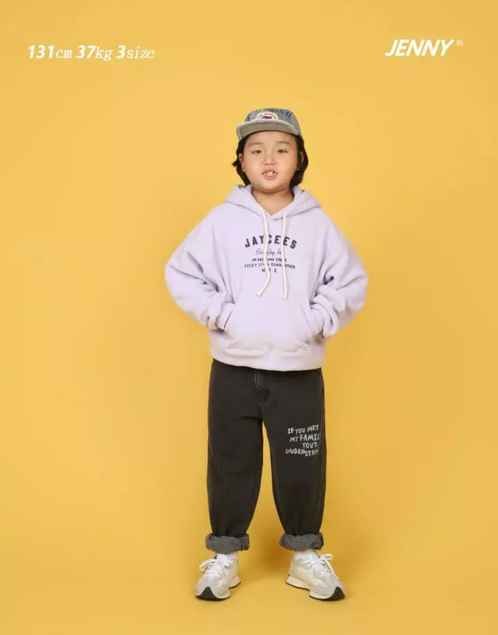 Jenny Basic - Korean Children Fashion - #Kfashion4kids - 2207 Hlaf Fleece Jeans - 3