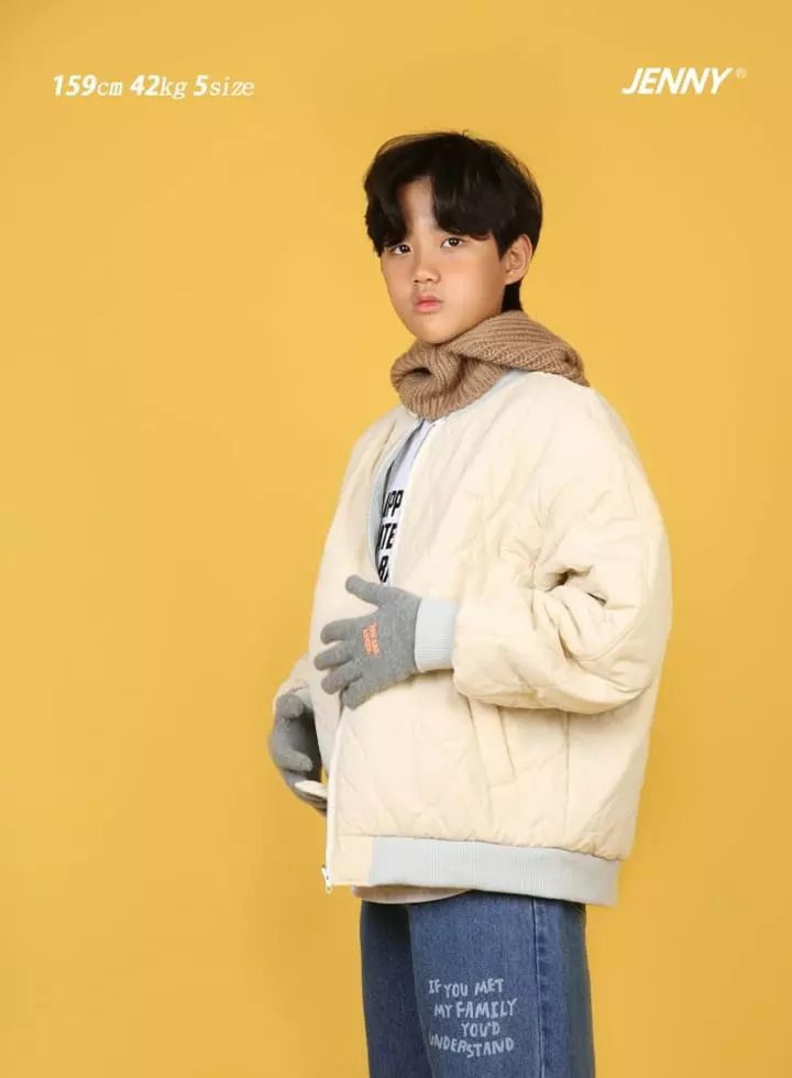 Jenny Basic - Korean Children Fashion - #childofig - 2207 Hlaf Fleece Jeans - 11