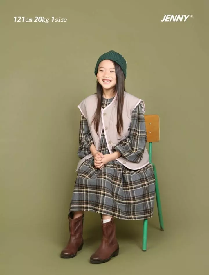 Jenny Basic - Korean Children Fashion - #littlefashionista - Check One-piece - 8