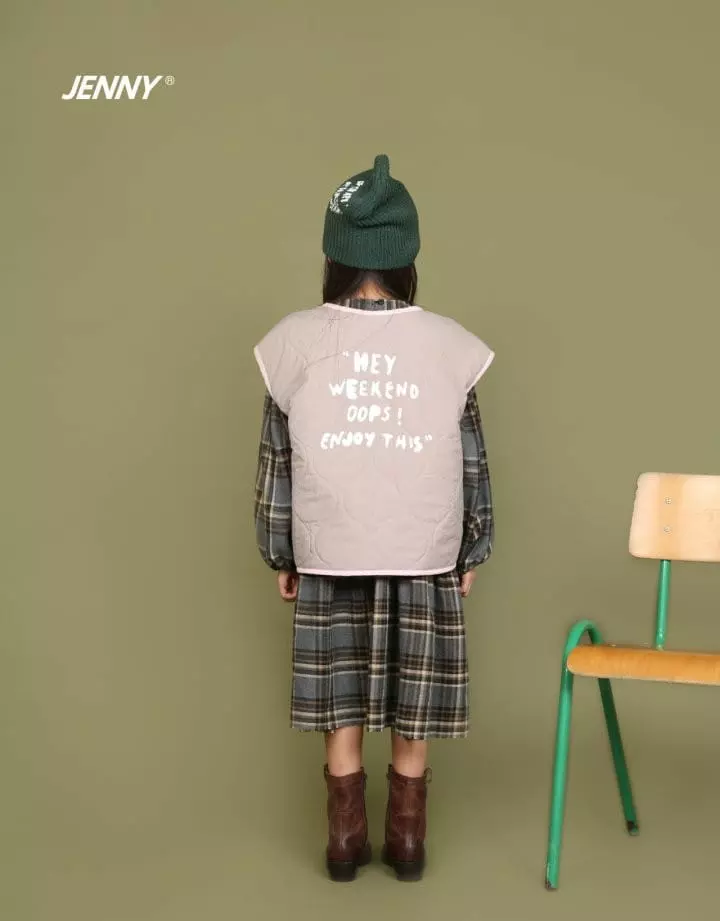 Jenny Basic - Korean Children Fashion - #magicofchildhood - Check One-piece - 9
