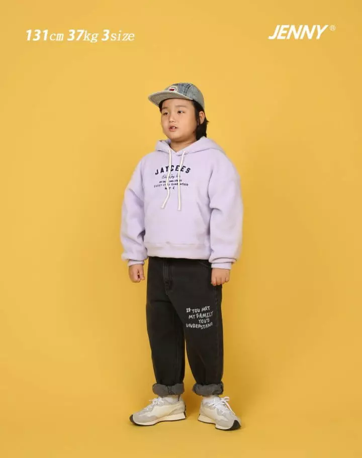 Jenny Basic - Korean Children Fashion - #stylishchildhood - 2207 Hlaf Fleece Jeans - 10