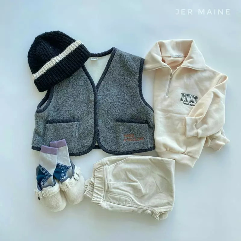 Jermaine - Korean Children Fashion - #Kfashion4kids - Nice Fleece Vest - 3