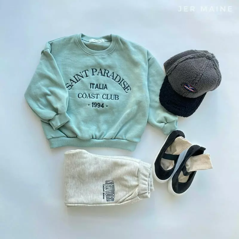 Jermaine - Korean Children Fashion - #childofig - Saint Embroidery Sweatshirt