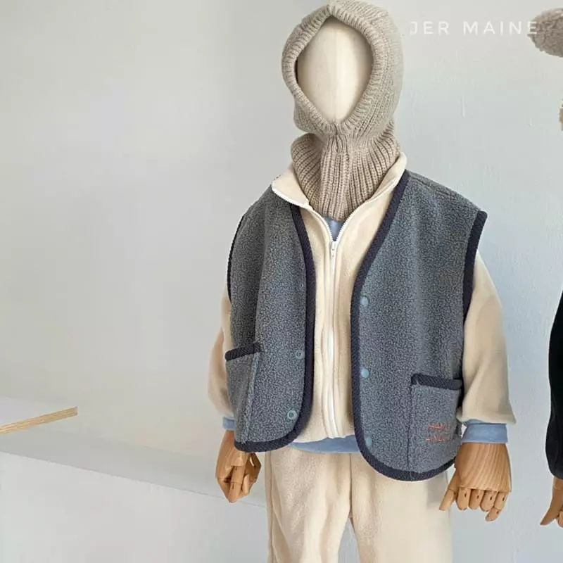 Jermaine - Korean Children Fashion - #childrensboutique - Nice Fleece Vest - 12