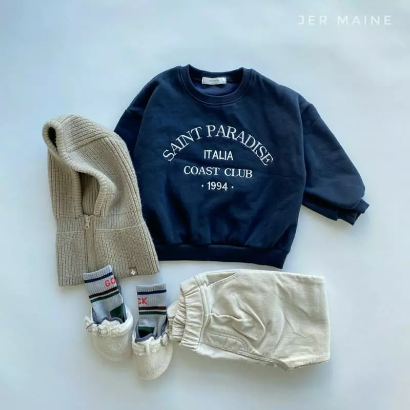 Jermaine - Korean Children Fashion - #fashionkids - Saint Embroidery Sweatshirt - 5