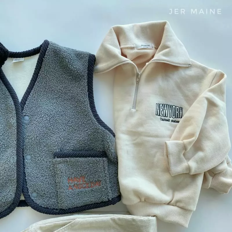 Jermaine - Korean Children Fashion - #littlefashionista - NY Collar Anorak Tee - 7