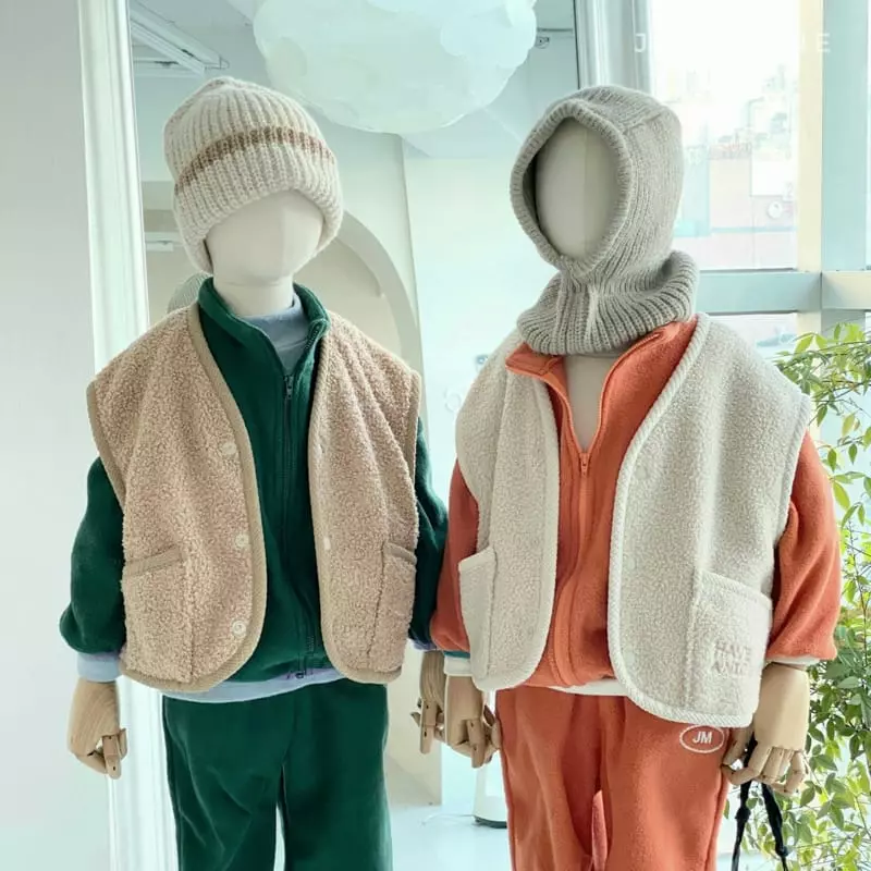 Jermaine - Korean Children Fashion - #todddlerfashion - Nice Fleece Vest - 8