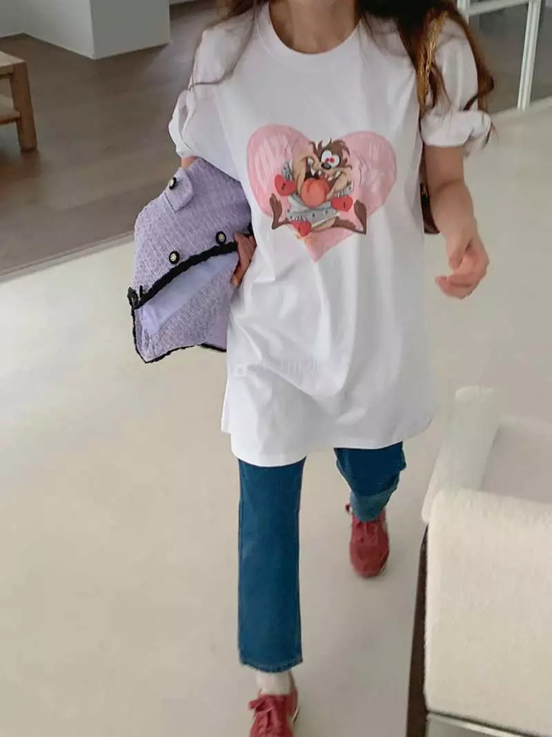 Jkichi - Korean Women Fashion - #momslook - Crazy Tee - 3