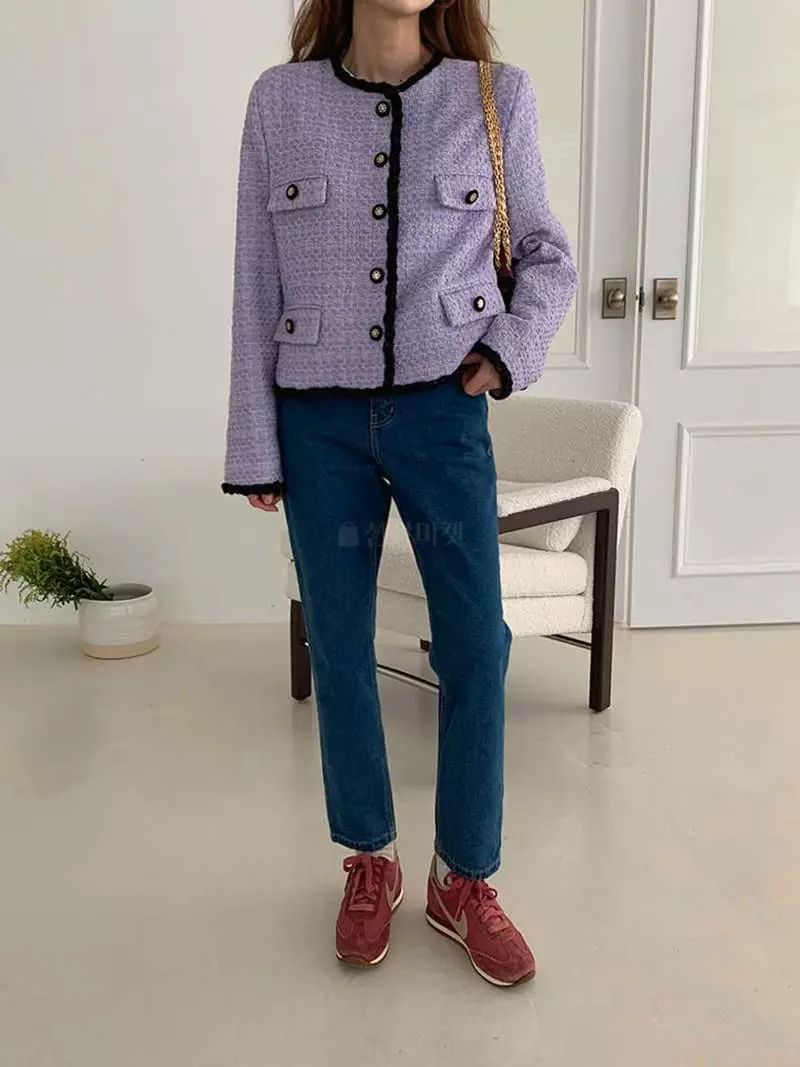Jkichi - Korean Women Fashion - #momslook - Anna Twid Jacket - 5