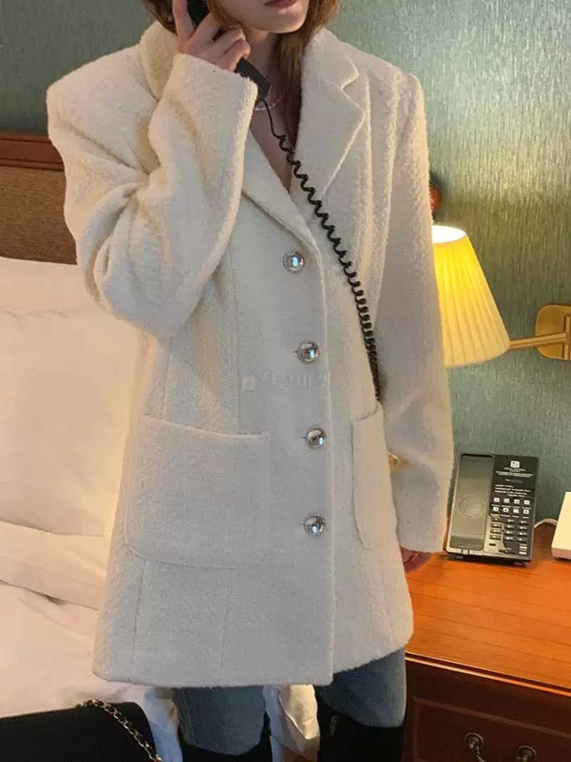 Jkichi - Korean Women Fashion - #momslook - Bold Twid  Jacket - 4