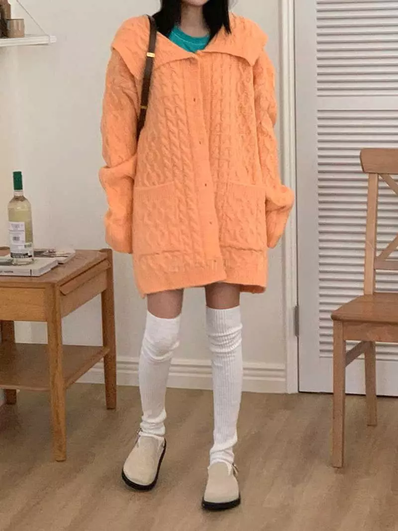 Jkichi - Korean Women Fashion - #momslook - Muzi Sailor Knit Tee