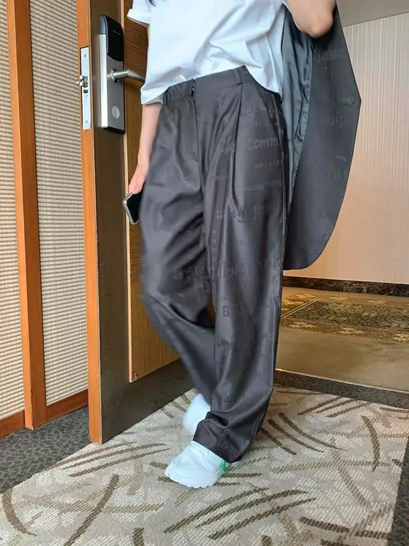 Jkichi - Korean Women Fashion - #momslook - Logo Set Pants - 8
