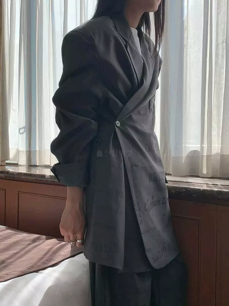 Jkichi - Korean Women Fashion - #momslook - Logo Set Jacket  - 11