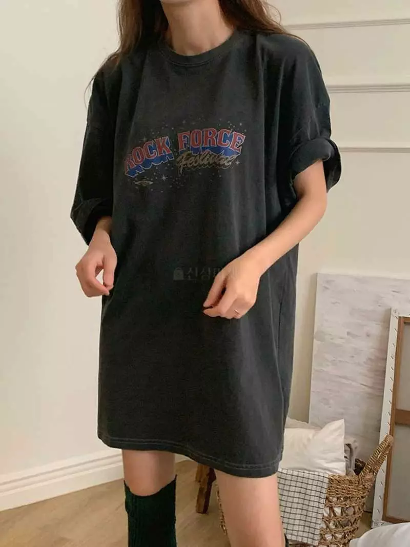 Jkichi - Korean Women Fashion - #momslook - Rock Pos Tee - 10