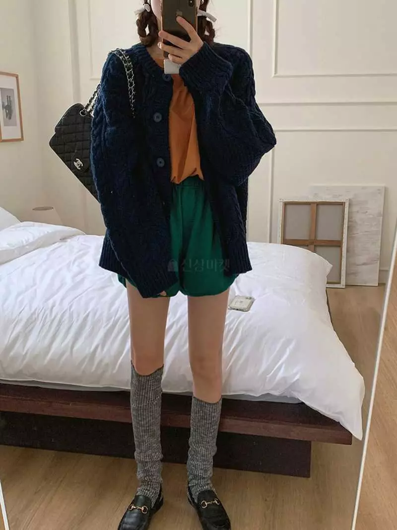 Jkichi - Korean Women Fashion - #momslook - Cable Cardigan - 5