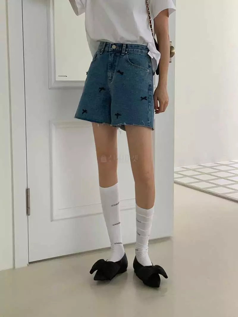 Jkichi - Korean Women Fashion - #momslook - 102 Ribbon Shorts - 2