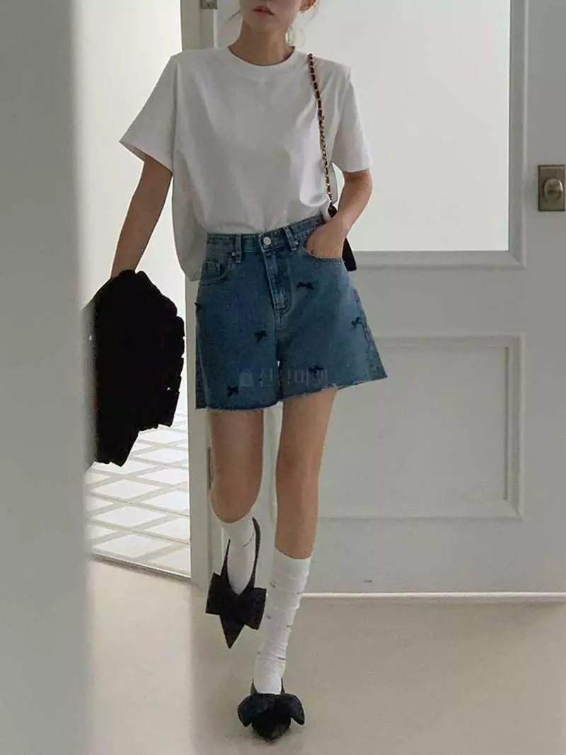 Jkichi - Korean Women Fashion - #momslook - 102 Ribbon Shorts - 6