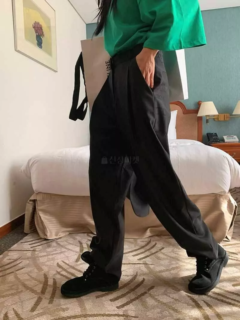 Jkichi - Korean Women Fashion - #romanticstyle - Logo Set Pants - 2