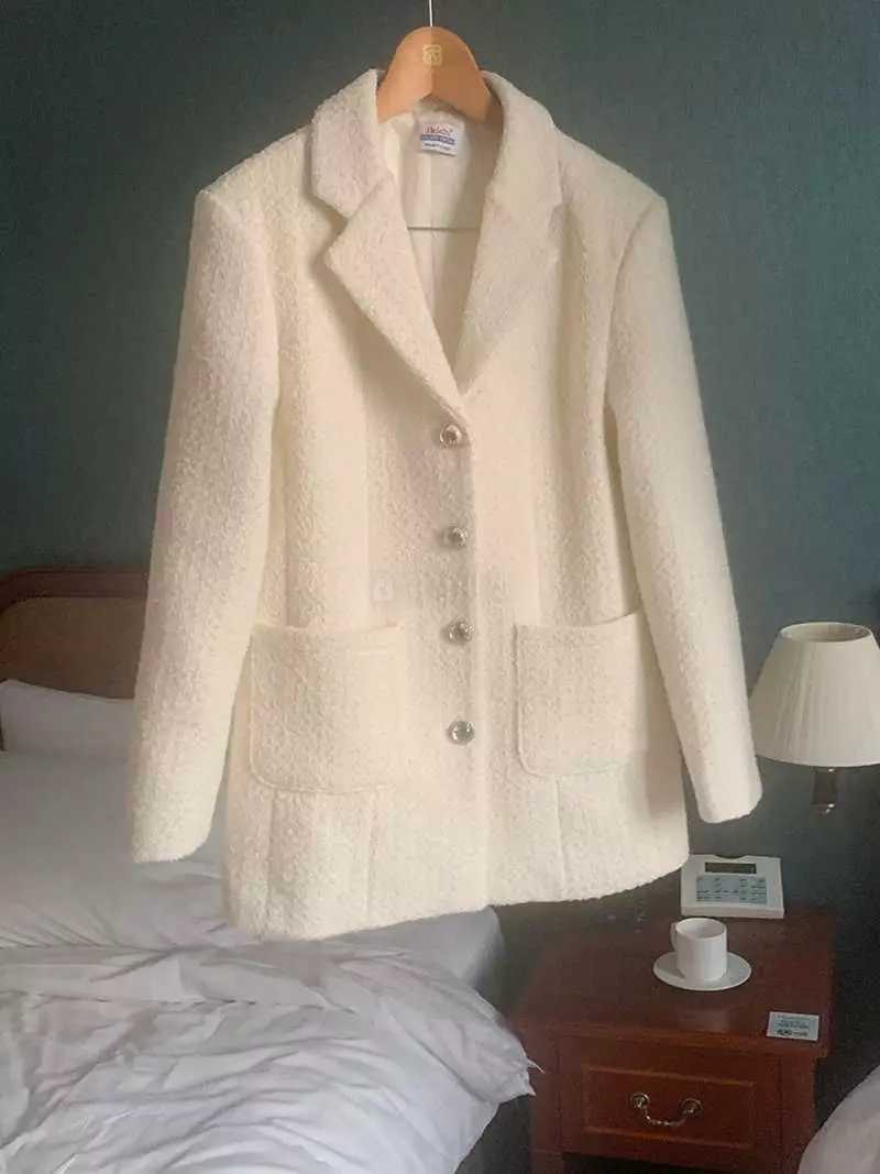 Jkichi - Korean Women Fashion - #shopsmall - Bold Twid  Jacket - 11