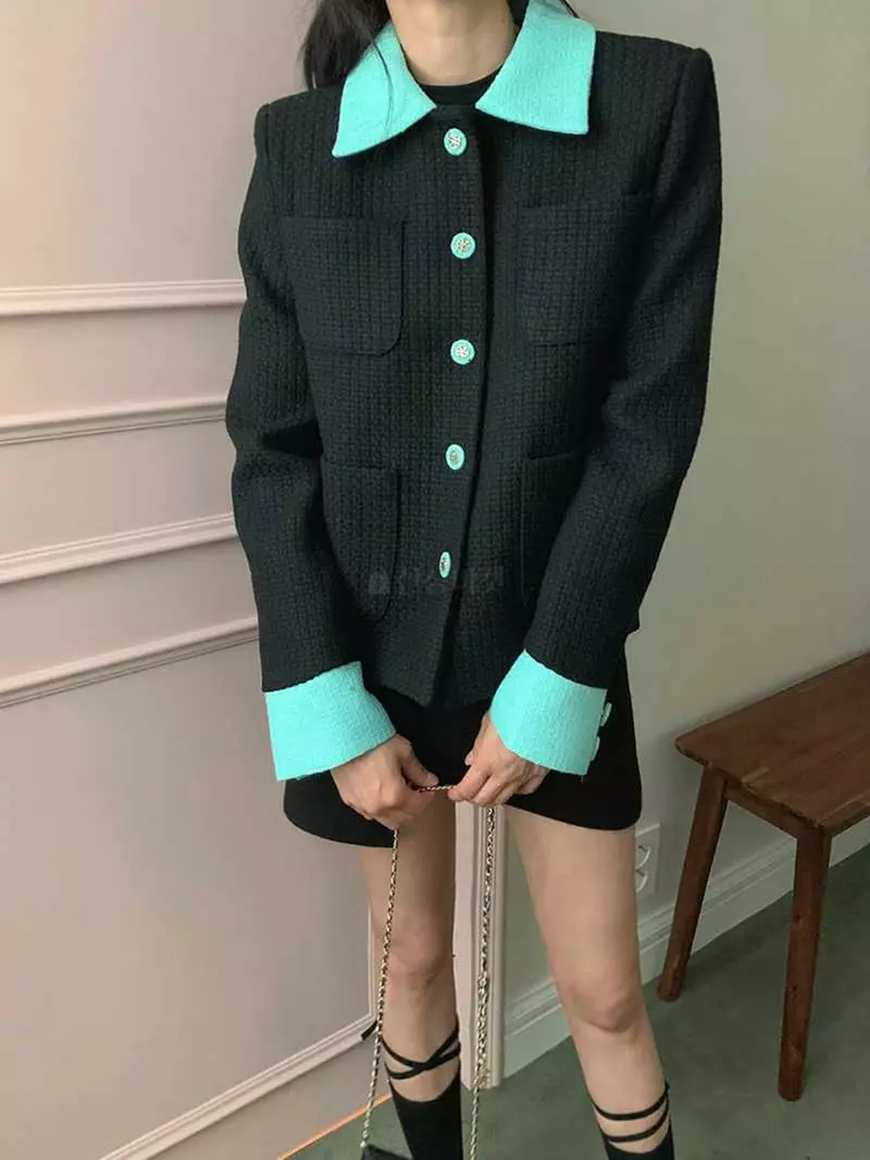 Jkichi - Korean Women Fashion - #thatsdarling - Color Twid Jacket - 10