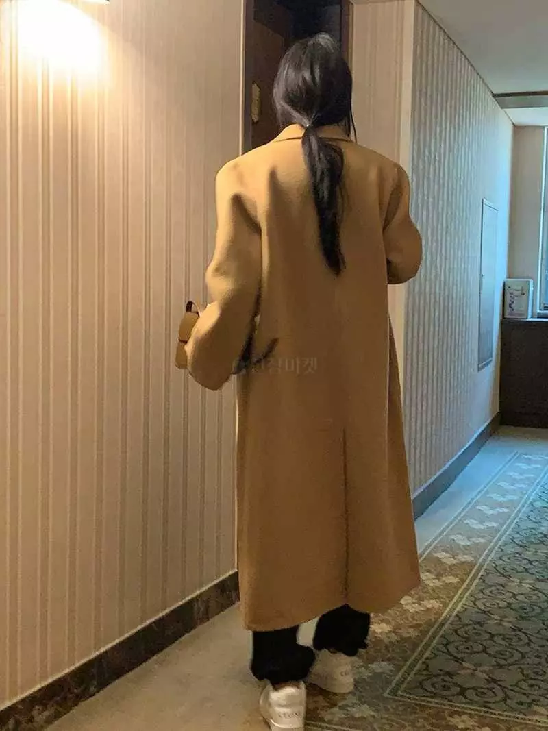 Jkichi - Korean Women Fashion - #thatsdarling - Long Shoulder Coat - 5