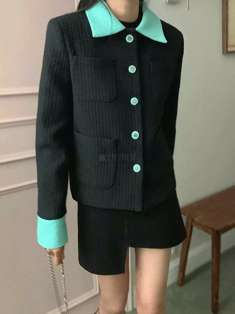 Jkichi - Korean Women Fashion - #thelittlethings - Color Twid Jacket - 11