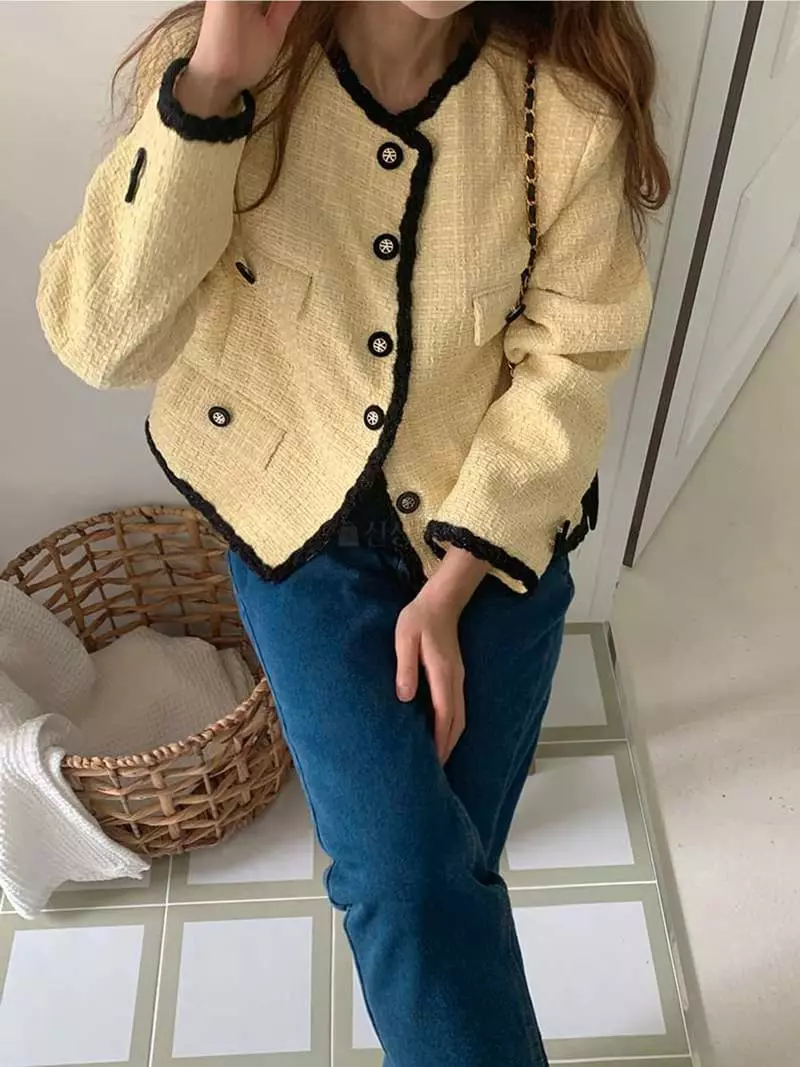 Jkichi - Korean Women Fashion - #vintageinspired - Anna Twid Jacket - 11