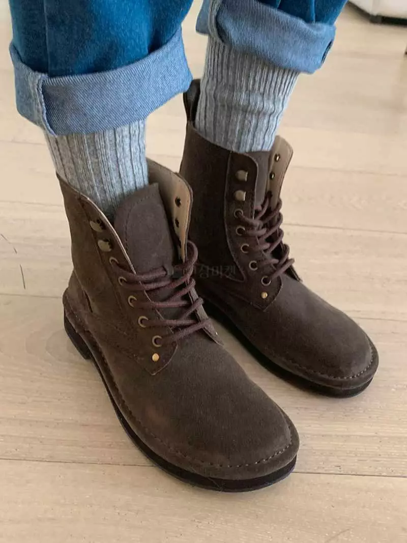 Jkichi - Korean Women Fashion - #vintageinspired - Suede Walker - 9