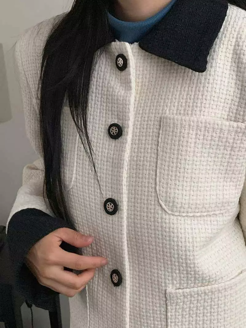 Jkichi - Korean Women Fashion - #vintagekidsstyle - Color Twid Jacket - 5