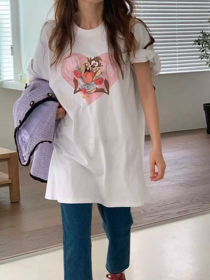 Jkichi - Korean Women Fashion - #womensfashion - Crazy Tee - 2