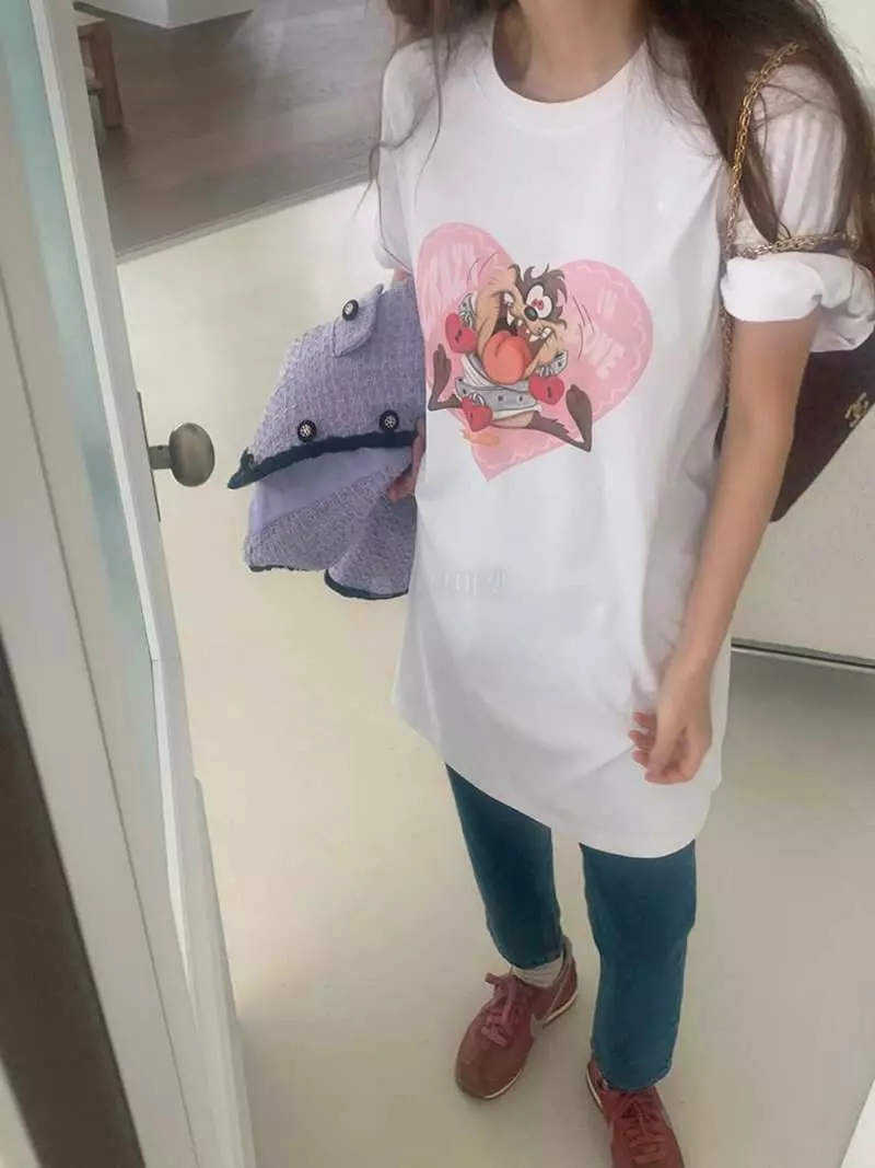 Jkichi - Korean Women Fashion - #momslook - Crazy Tee - 4