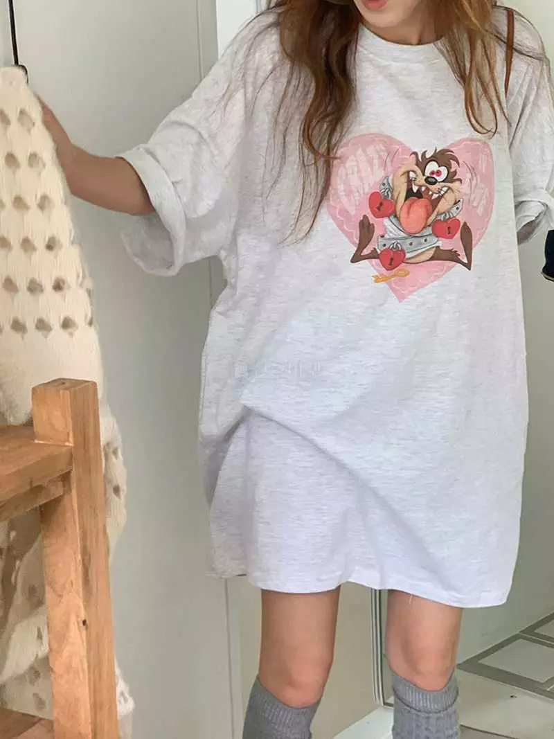 Jkichi - Korean Women Fashion - #womensfashion - Crazy Tee - 6
