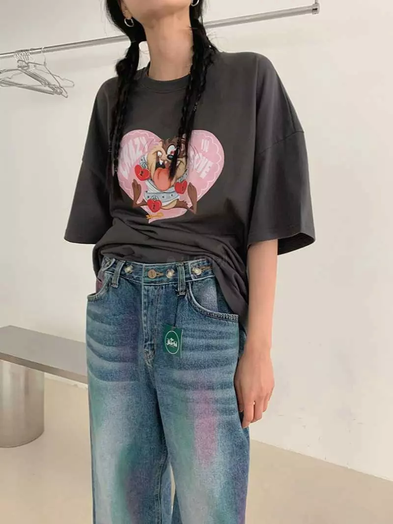 Jkichi - Korean Women Fashion - #womensfashion - Crazy Tee - 8