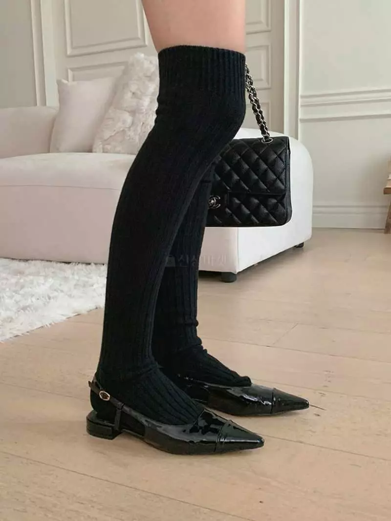 Jkichi - Korean Women Fashion - #momslook - Over Knee Socks - 4