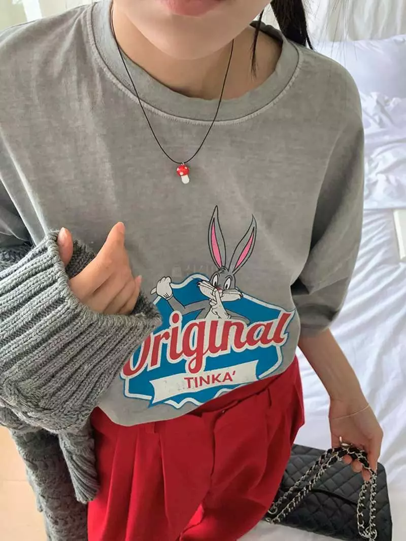 Jkichi - Korean Women Fashion - #womensfashion - Original Bunny Tee - 9