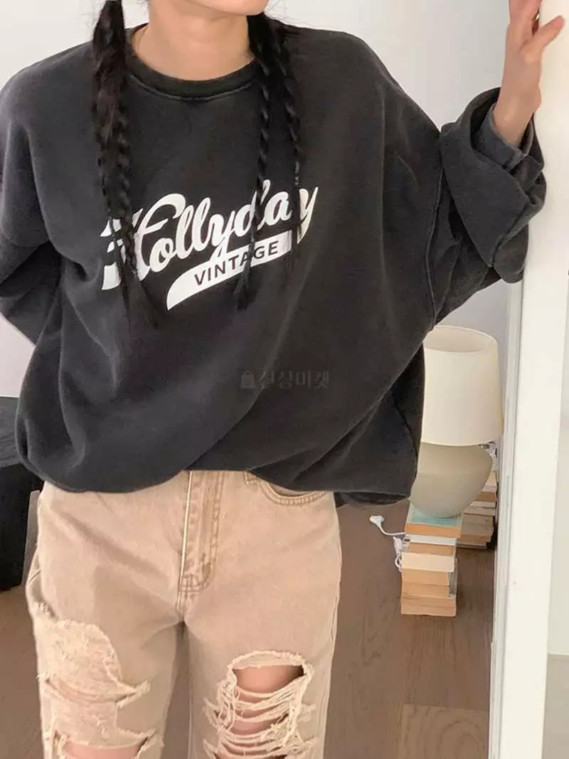 Jkichi - Korean Women Fashion - #womensfashion - Magic Holly Sweatshirt - 12