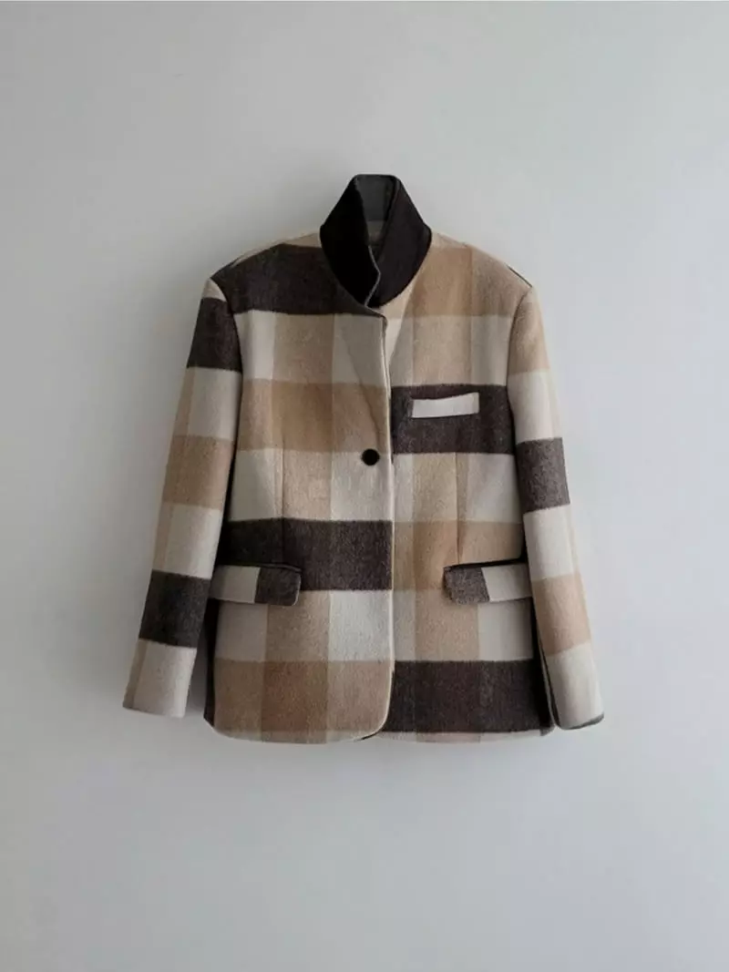 Jshop - Korean Women Fashion - #momslook - Check Jacket - 11