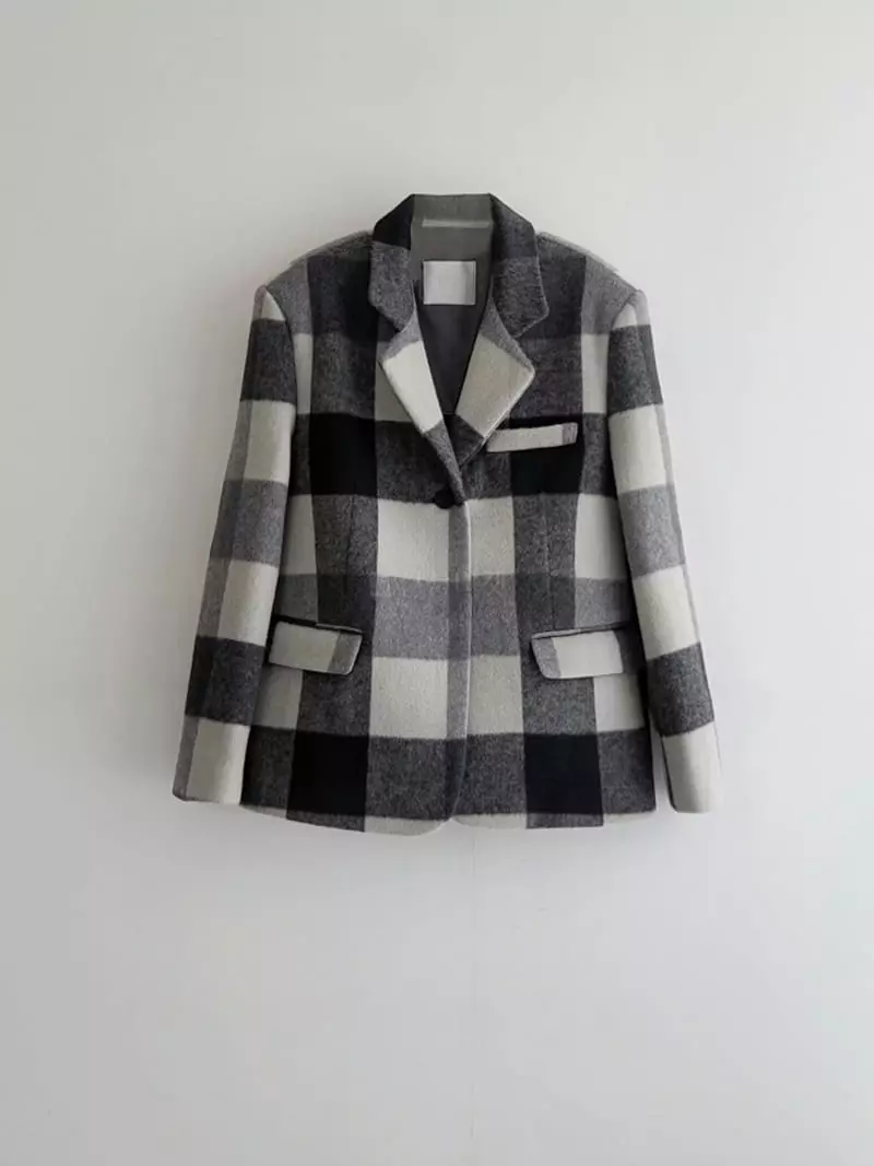 Jshop - Korean Women Fashion - #momslook - Check Jacket - 7