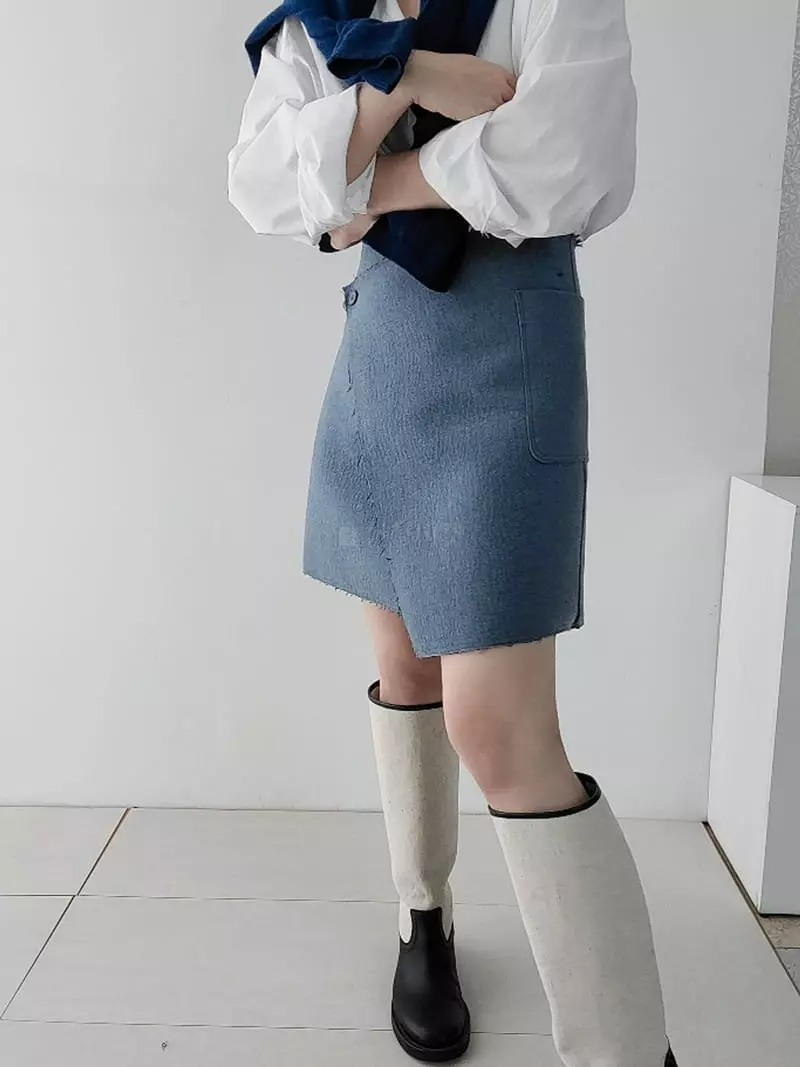 Jshop - Korean Women Fashion - #momslook - Double Wrap Skirt - 12