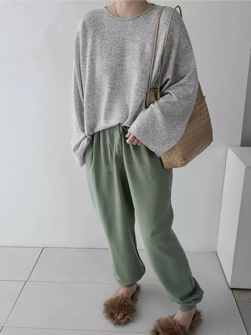 Jshop - Korean Women Fashion - #momslook - Terry Pants - 3