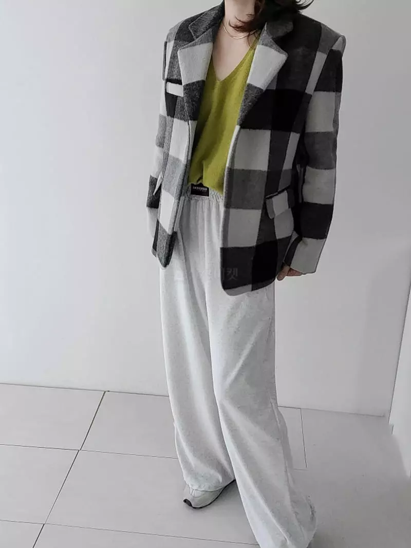 Jshop - Korean Women Fashion - #thatsdarling - Check Jacket