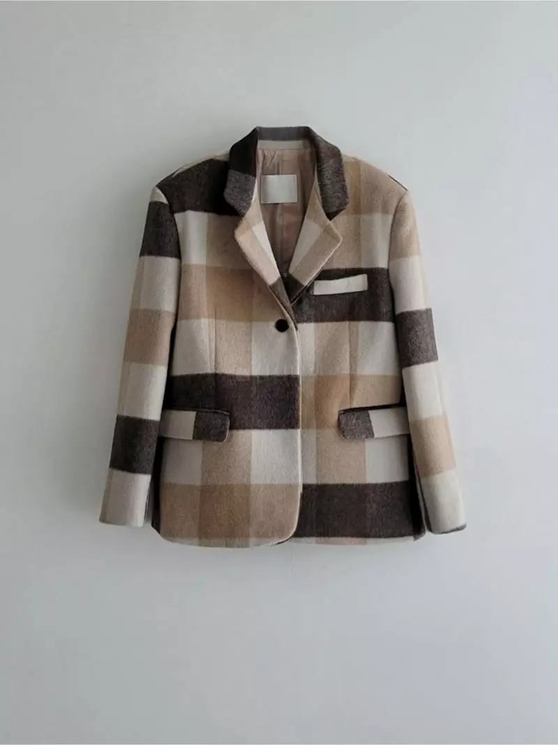 Jshop - Korean Women Fashion - #womensfashion - Check Jacket - 12