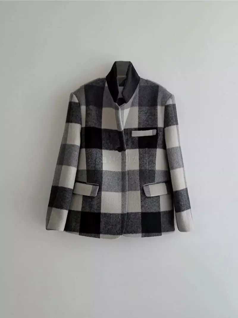 Jshop - Korean Women Fashion - #womensfashion - Check Jacket - 8