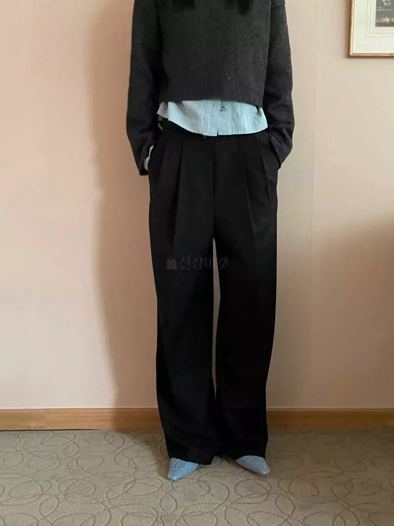 Kare - Korean Women Fashion - #momslook - Two Tuck Pants - 7