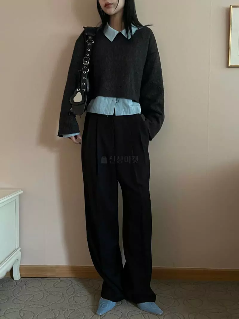 Kare - Korean Women Fashion - #momslook - Two Tuck Pants - 9
